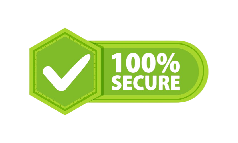 Security and compliance badges showing SSL encryption, GDPR compliance, and data protection certifications